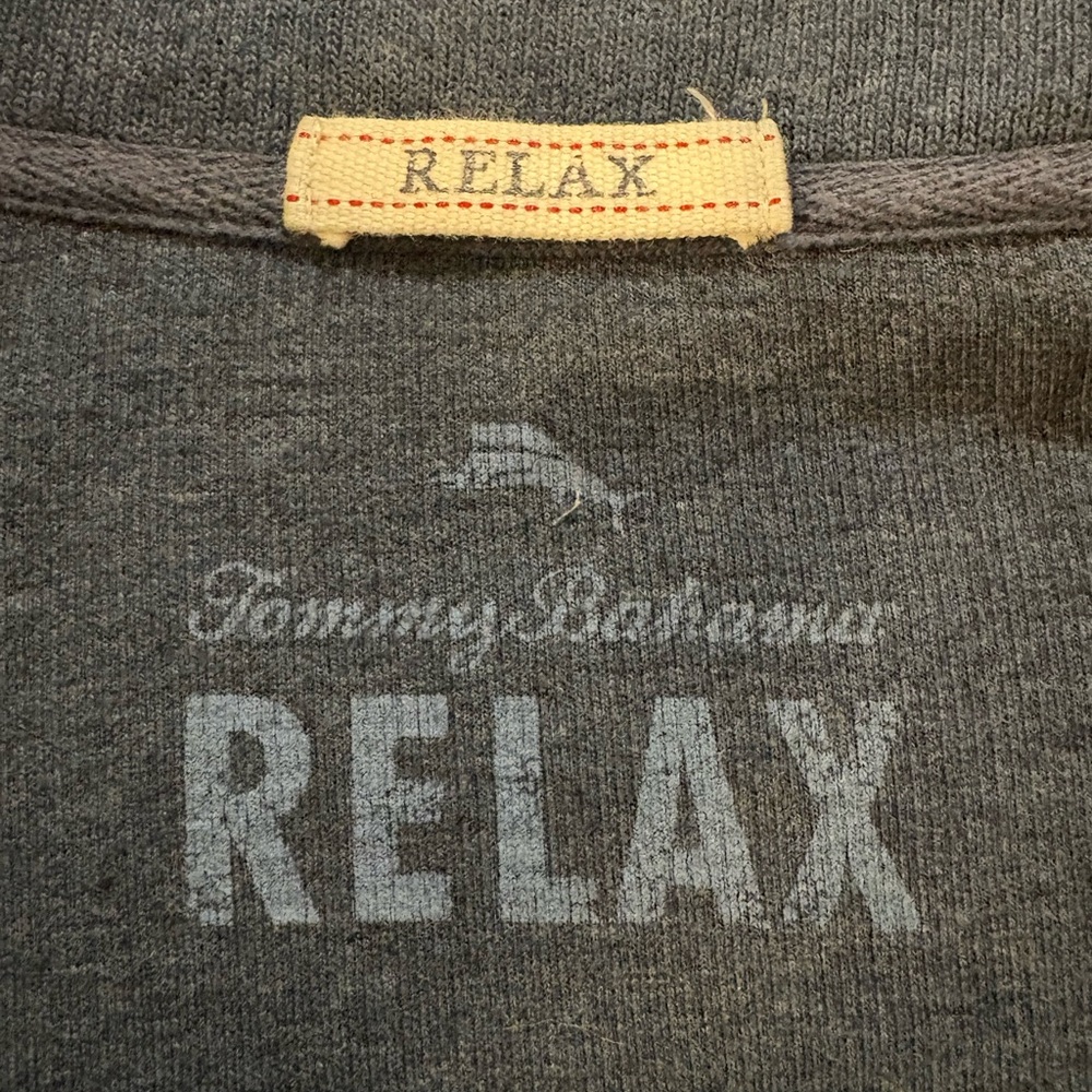 Tommy Bahama Men’s Dark Blue Quarter-Zip Pullover Sweater - Picture 4 of 6